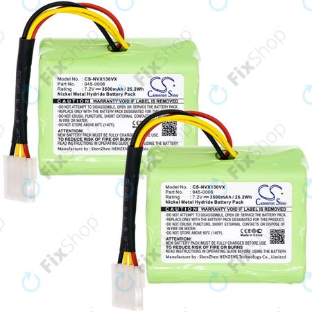 Vorwerk Kobold VX100 - Bloc de batterie 945-0006 Ni-MH 7.2V 3500mAh HQ