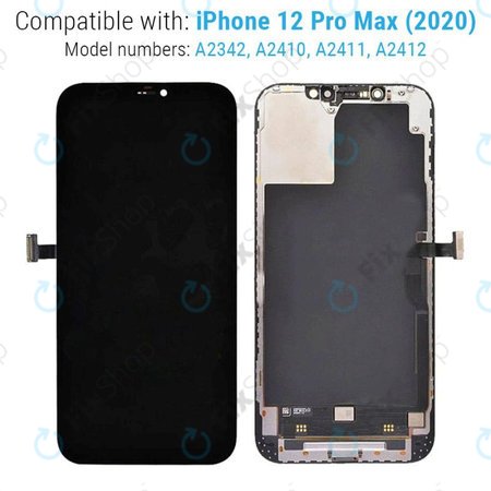 Apple iPhone 12 Pro Max - Écran LCD + Écran Tactile + Cadre Dur OLED FixPremium