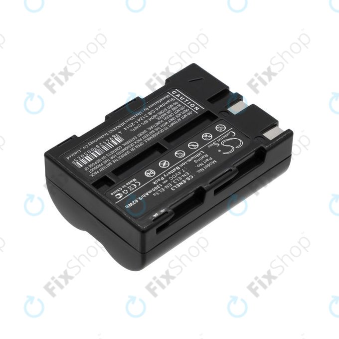 Batterie pour Nikon D100, D50, D70, D70s, 1300mAh, Li-Ion, 7.4V, EN-EL3, HQ