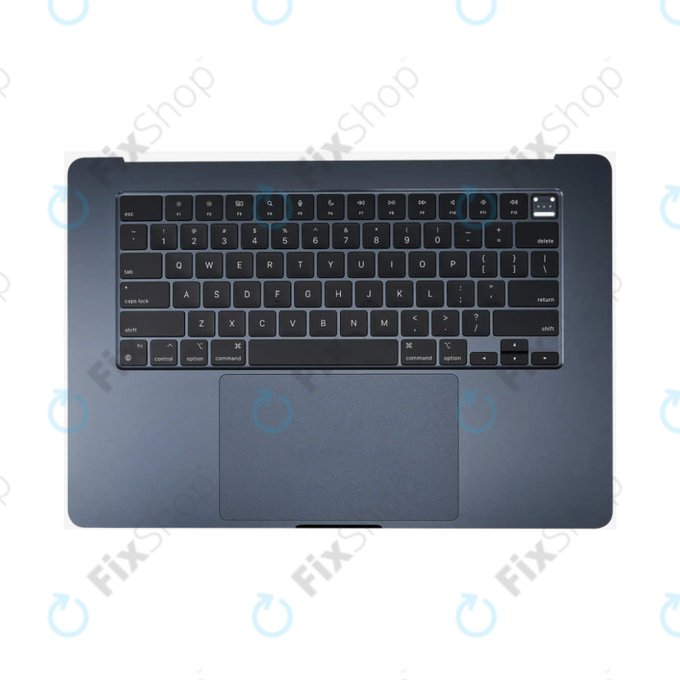 Cadre supérieur clavier pour MacBook Air 15", A3114 (2024), avec clavier US et batterie, Midnight, 661-40269, Genuine Apple