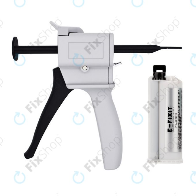 E-Fixit F14167 - Adhésif universel AB Super Repair AEF + Pistolet distributeur