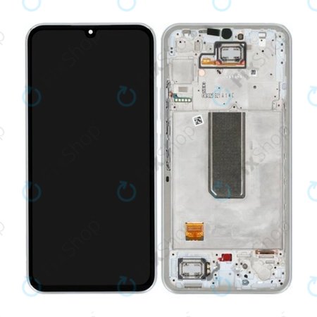 Samsung Galaxy A34 5G A346B - Écran LCD + Ecran Tactile + Cadre (Argent) - GH82-31200B, GH82-31201B Genuine Service Pack