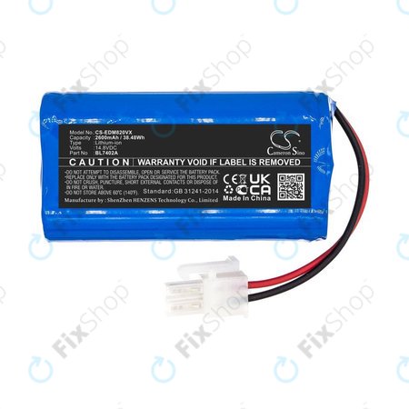 Batterie pour Ecovacs Deebot M82, Tesla RoboStar T50, T60, T80 Pro, 2600mAh, Li-Ion, 14.8V, BL7402A, HQ