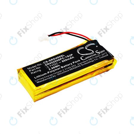 Batterie pour Cardo Scala Rider G4, 800mAh, Li-Pol, 3.7V, ZN452050PC-1S2P, HQ
