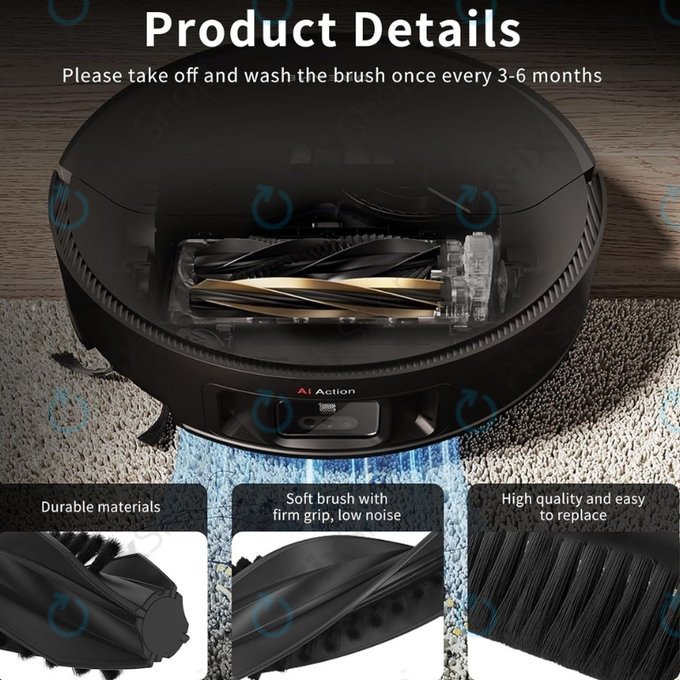 Xiaomi Dreame X50 Ultra, L40s Pro Ultra, Mova V50 Ultra, P60 - Brosses principales