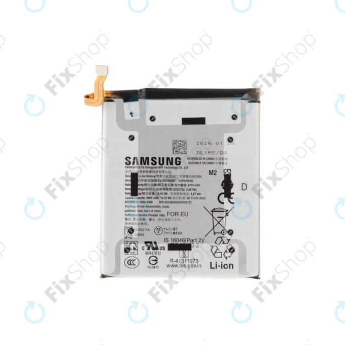 Batterie pour Samsung S26+, EB-BS946ABE, GH82-39124A, Genuine Service Pack