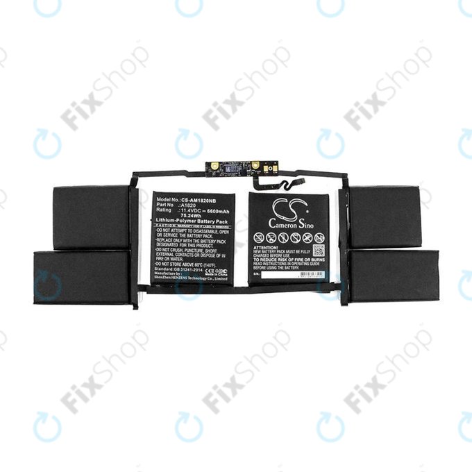 Apple MacBook Pro 15" A1707 (Fin 2016 - Mi 2017) - Batterie A1820 6600mAh HQ