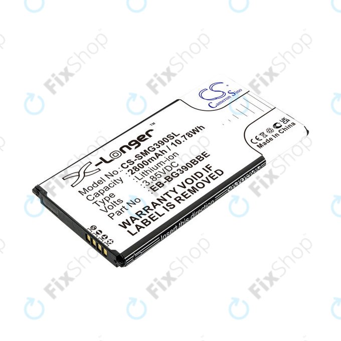 Batterie pour Samsung Galaxy Xcover 4, 4S, 2800mAh, Li-Ion, 3.85V, EB-BG390BBE, HQ