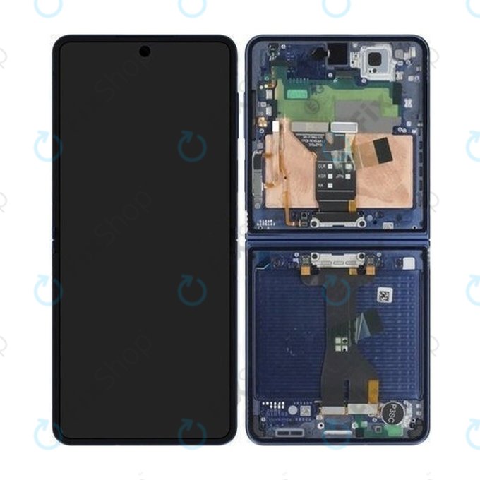 Samsung Galaxy Z Flip 7 F766B - Écran LCD + Écran tactile + Cadre (Blue Shadow) OLED