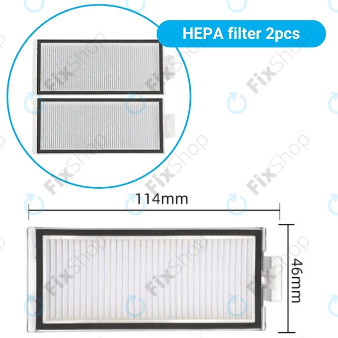 Xiaomi Roborock Q7, Q7+, Q7 Max, Q7 Max+, T8 - Ensemble standard (Blanc)