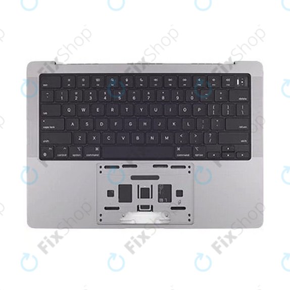 Cadre supérieur clavier pour MacBook Pro 14", A2442 (2021), A2779 (2023), avec clavier US et batterie, Space Gray, 661-21972, Genuine Apple