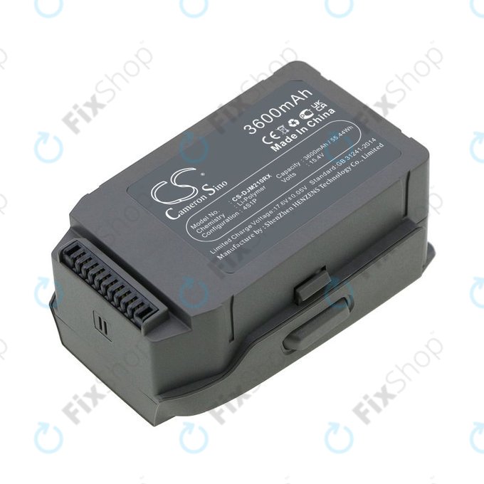 Batterie pour DJI Mavic 2 Pro, Mavic 2 Zoom, 3600mAh, Li-Pol, 15.4V, FB2-3850, HQ