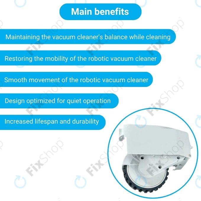 Roidmi EVE Plus - Roue avec moteur (gauche) (Blanc)