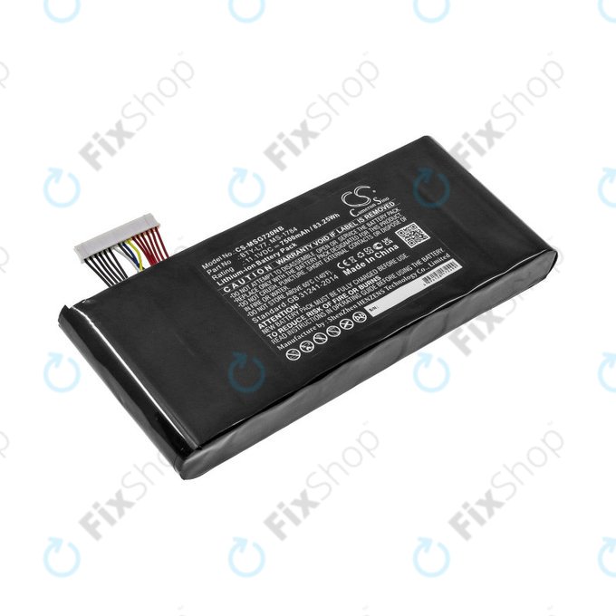 Batterie pour MSI GT72, MSI WT72, 7500mAh, Li-Ion, 11.1V, BTY-L77, HQ