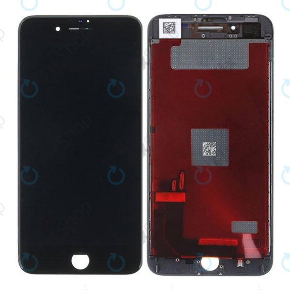 Écran pour iPhone 8 Plus, Black, Tactile avec cadre, Refurbished