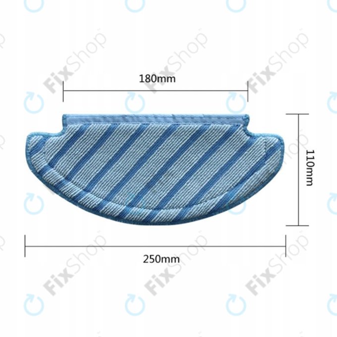 Chiffon de vadrouille, 2 pièces, Lavable pour Ecovacs Deebot N8-series, T-series, X1 Plus