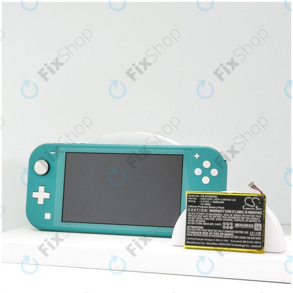 Batterie pour Nintendo Switch Lite, 3200mAh, Li-Pol, 3.8 V, HDH-A-BPHAT-C0, HQ