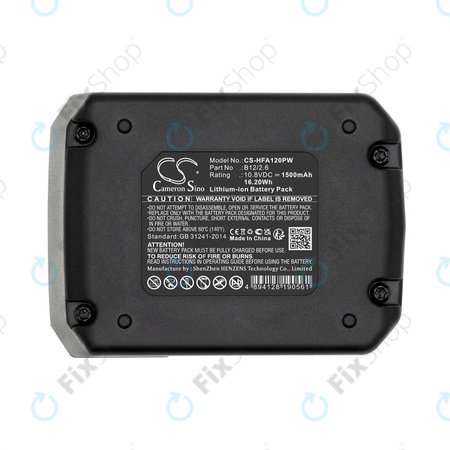 Batterie pour Hilti PR 2-HS A12, 1500mAh, Li-Ion, 10.8V, B12/2.6, B12/4.0, 2077977, HQ