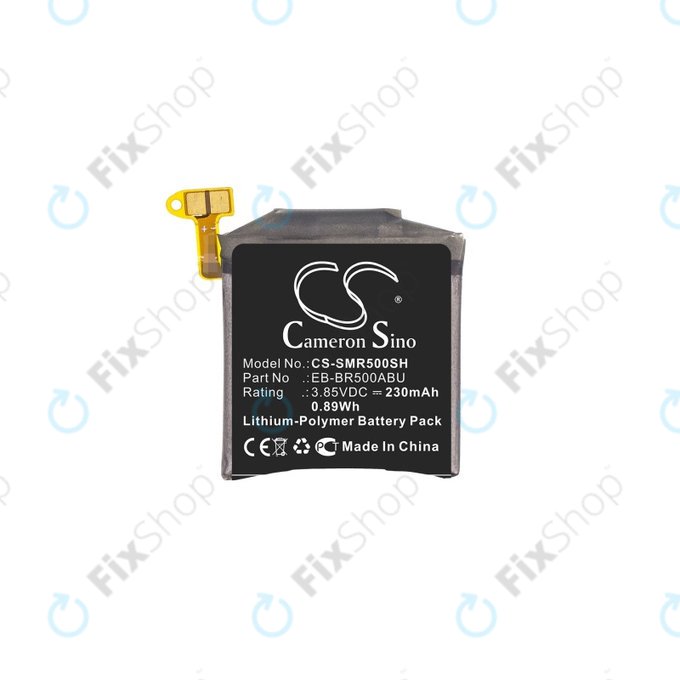Batterie pour Samsung Galaxy Watch Active R500, 230mAh, Li-Pol, 3.85 V, EB-BR500ABU, HQ