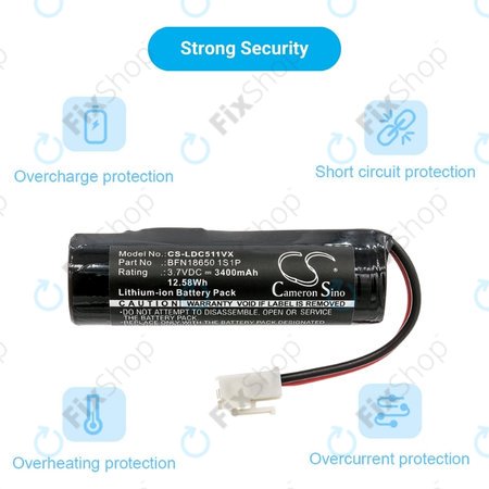 Leifheit Dry&Clean 51000, 51002, 51113, 51114 - Batterie BFN18650 1S1P Li-Ion 3.7V 3400mAh HQ