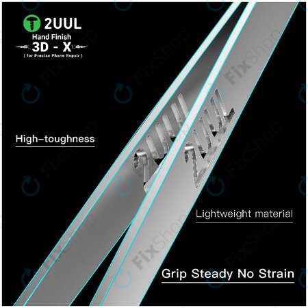 Pincette de précision, finition manuelle 3D-X, 2UUL TW02