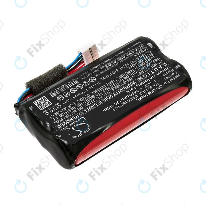 Batterie pour LG Music Flow P7, Xboom Go PK7, 3400mAh, Li-Ion, 7.4V, TD-Bb11LG, HQ
