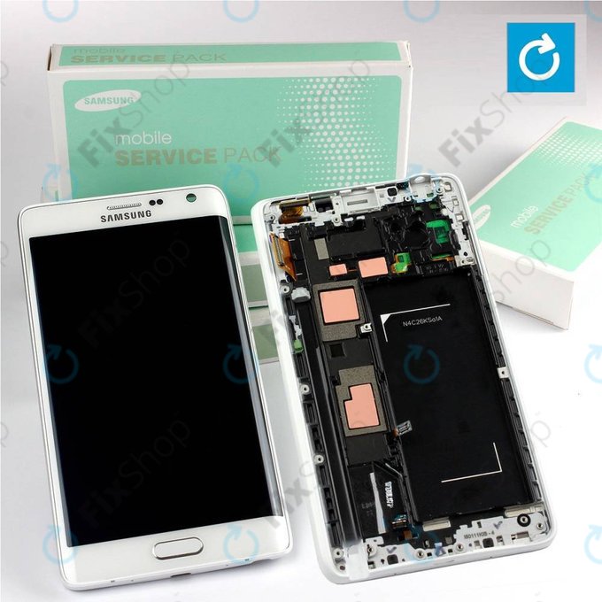 Samsung Galaxy Note Edge N915FY - Écran LCD + Ecran Tactile + Cadre (Blanc) - GH97-16636B Genuine Service Pack