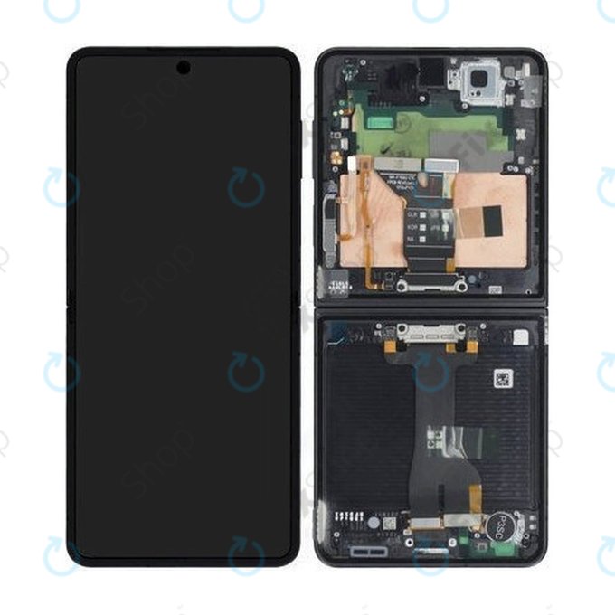 Samsung Galaxy Z Flip 7 F766B - Ecran LCD + Ecran Tactile + Cadre (Jetblack) - GH82-37581C Genuine Service Pack