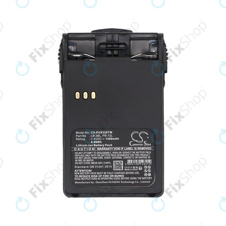 Batterie pour ADI AT-46, Baojie BJUV22, Huntec HT-3688, 1200mAh, Li-Ion, 7.4V, LB-38L, HQ