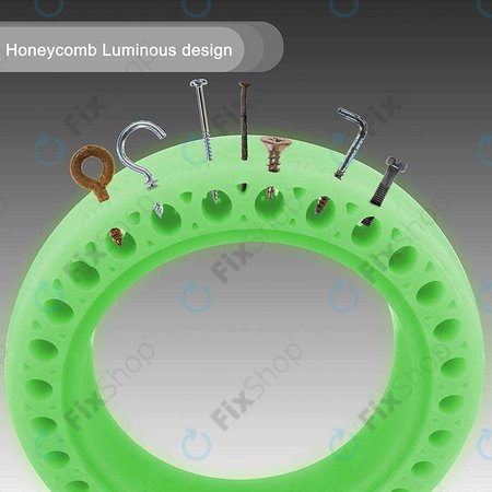 Xiaomi Mi Electric Scooter 1S, 2 M365, Essential, Pro, Pro 2 - Pneu sans chambre à air durable (Green Fluorescent)
