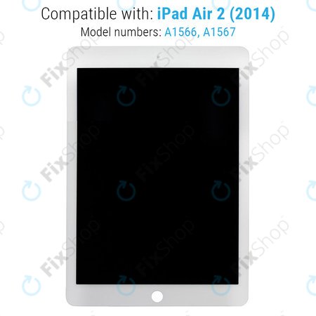 Apple iPad Air 2 - Écran LCD + Écran Tactile (White) Refurbished