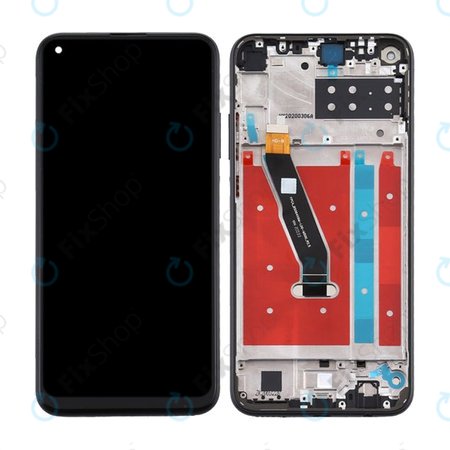 Huawei P40 Lite E - Écran LCD + Écran tactile + Cadre (Noir minuit)