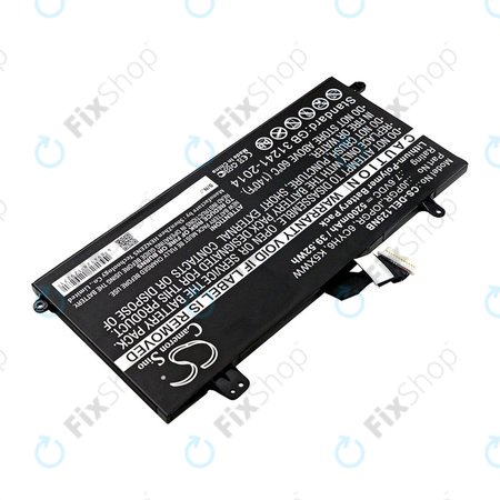 Batterie pour Dell Latitude 5290, Latitude 12 5285, 5200mAh, Li-Pol, 7.6V, J0PGR, HQ