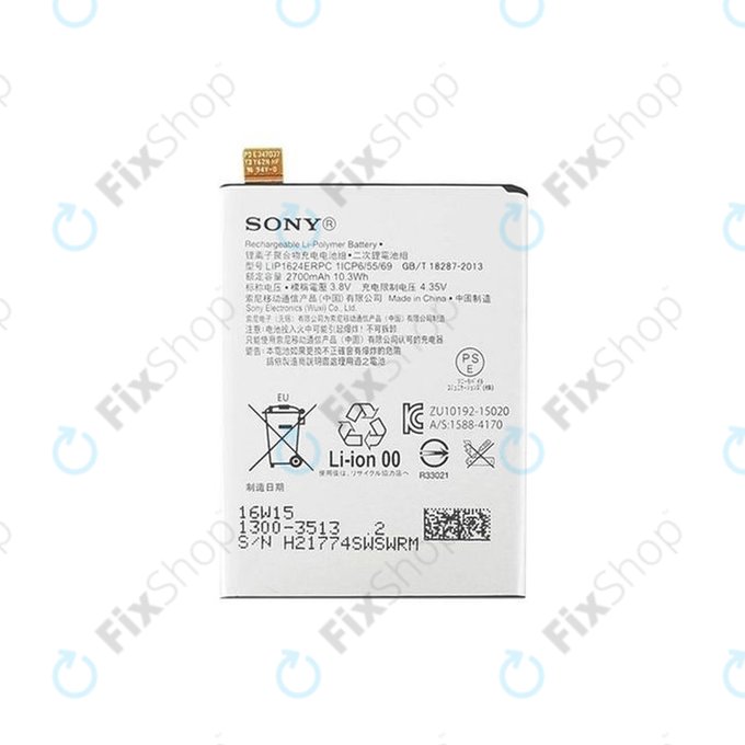 Sony Xperia X Performance F8131, F8132 - Batterie LIP1624ERPC 2700mAh - 1300-3513 Genuine Service Pack