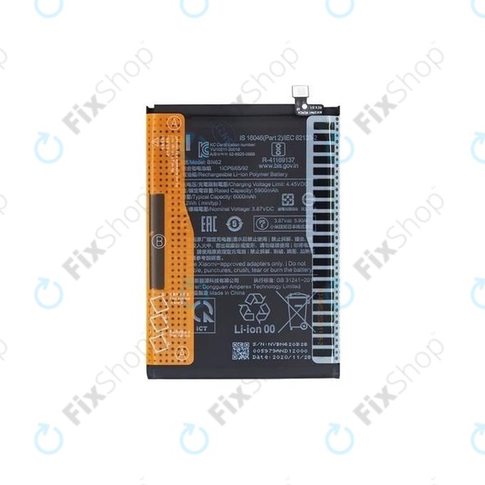 Xiaomi Redmi 9T - Batterie BN62 6000mAh - 46020000521G Genuine Service Pack