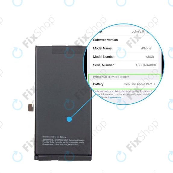 Baterije pour iPhone 16 | 661-44796 | 3561mAh | Genuine Apple