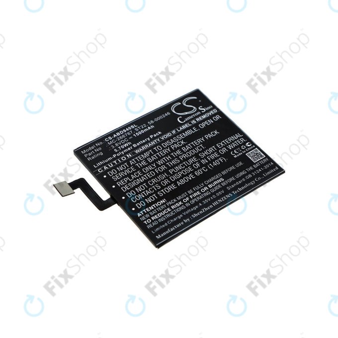 Batterie pour Amazon Kindle Paperwhite 4 (2018), 1500mAh, Li-Pol, 3.8V, ST22, HQ