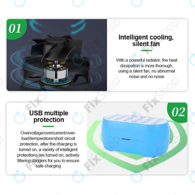 Relife RL-304M - Chargeur USB Smart Service - 30x USB / 160W