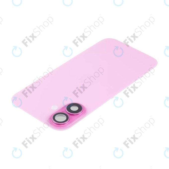 Apple iPhone 16 Plus - Verre de la coque arriere + Verre de caméra + Plaque en métal + Aimants MagSafe (Pink)
