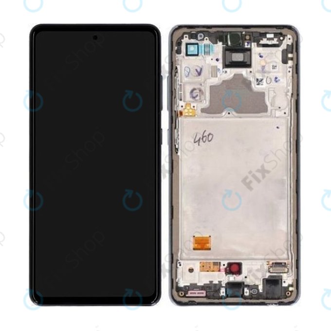 Samsung Galaxy A72 A725F, A726B - Écran LCD + Écran tactile + Cadre (Noir génial) - GH82-25460A, GH82-25463A, GH82-25624A, GH82-25849A Genuine Service Pack