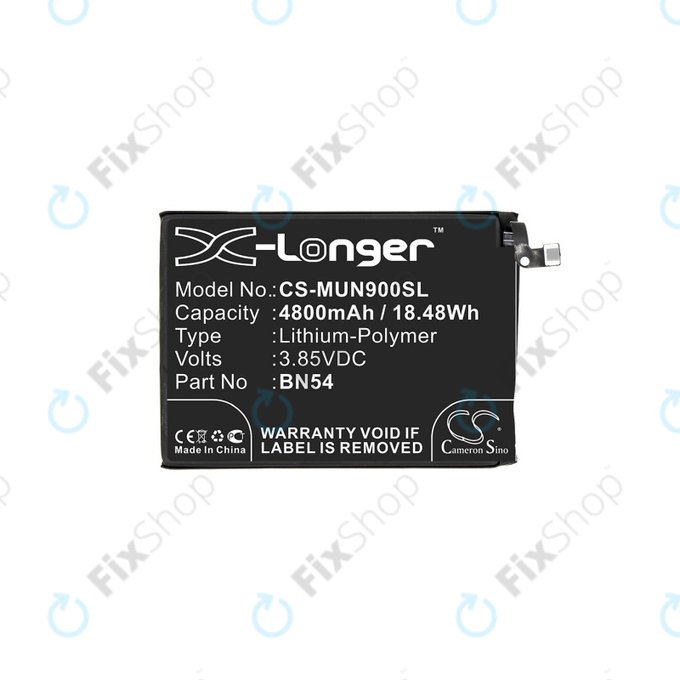 Xiaomi Redmi 9, 9A, Note 9 - Batterie BN54 4800mAh HQ