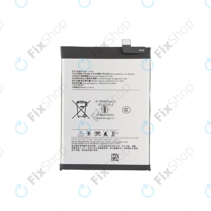 Batterie pour Nothing Phone (3a), (3a) Pro, NT04, 5000mAh