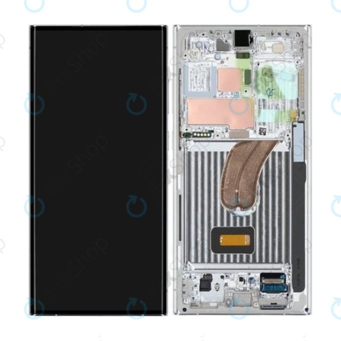 Samsung Galaxy S23 Ultra S918B - Écran LCD + Écran Tactile + Cadre (Lime) (Sky Blue) - GH82-30466G, GH82-30465G Genuine Service Pack