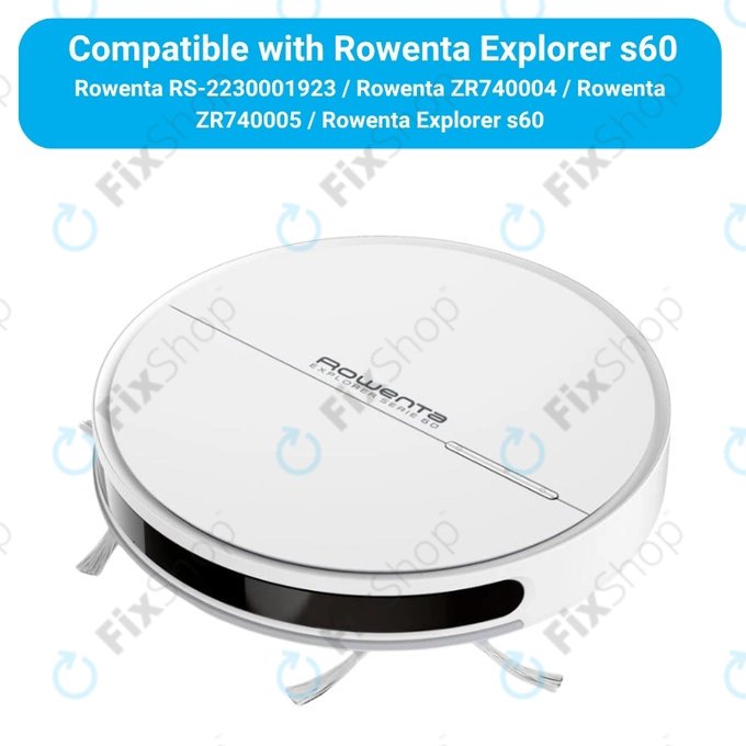 Kit de pièces de rechange pour Rowenta Explorer s60 (1x Brosse principale, 2x Filtre, 4x Brosse latérale, 2x Chiffon de vadrouille)