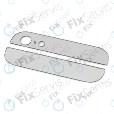 Apple iPhone 5 - Bandes de verre arrière (Blanc)
