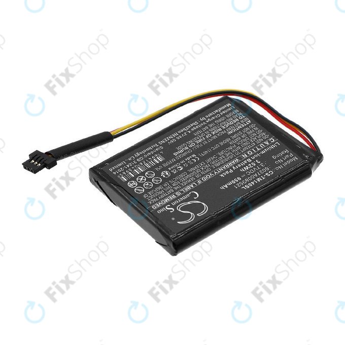 Batterie pour TomTom One 140, Go 500, 950mAh, Li-ion, 3.7V, P2, HQ