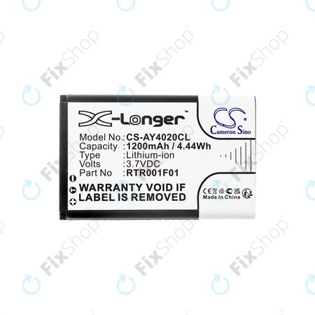 Batterie pour Alcatel 8232, 1200mAh, Li-Ion, 3.7V, RTR001F01, HQ