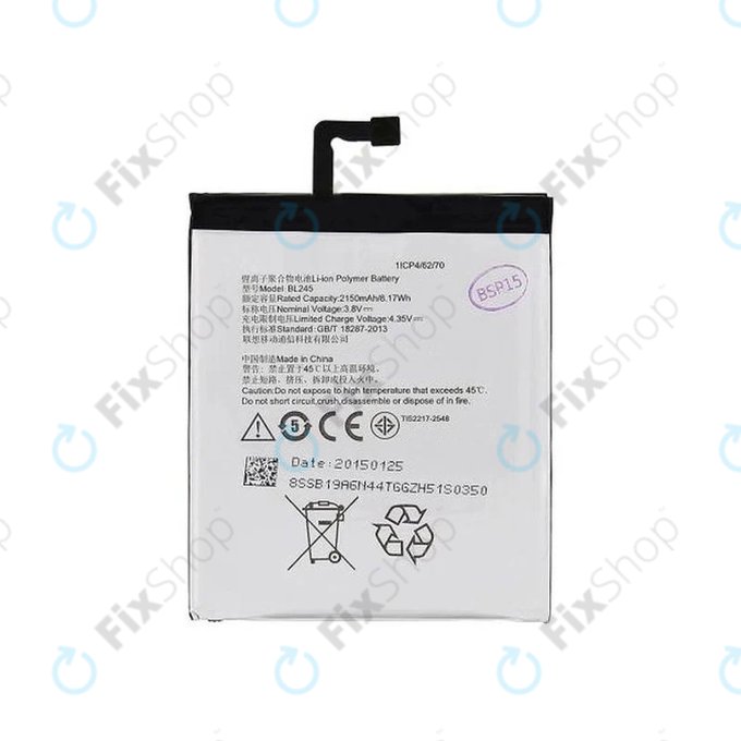 Lenovo S60 - Batterie BL245, 2150mAh - SB19A6N44T