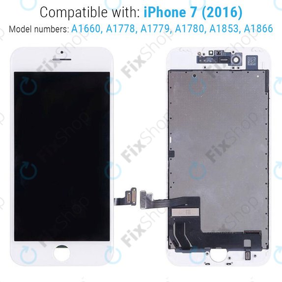 Apple iPhone 7 - Écran LCD + Écran Tactile + Cadre (Blanc) Refurbished
