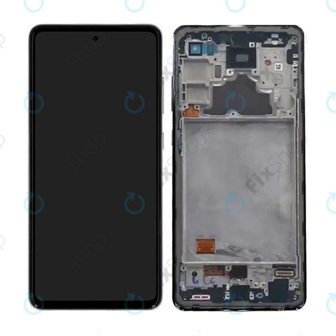 Samsung Galaxy A52 A525F, A526B - Écran LCD + Écran tactile + Cadre (Blanc génial) - GH82-25524D, GH82-25526D, GH82-25754D, GH82-25602D Genuine Service Pack